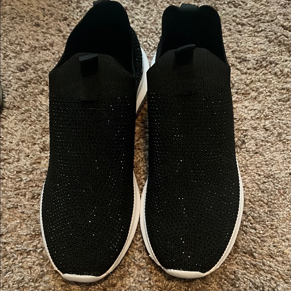 Anne Klein Black Slip-On Sneakers
